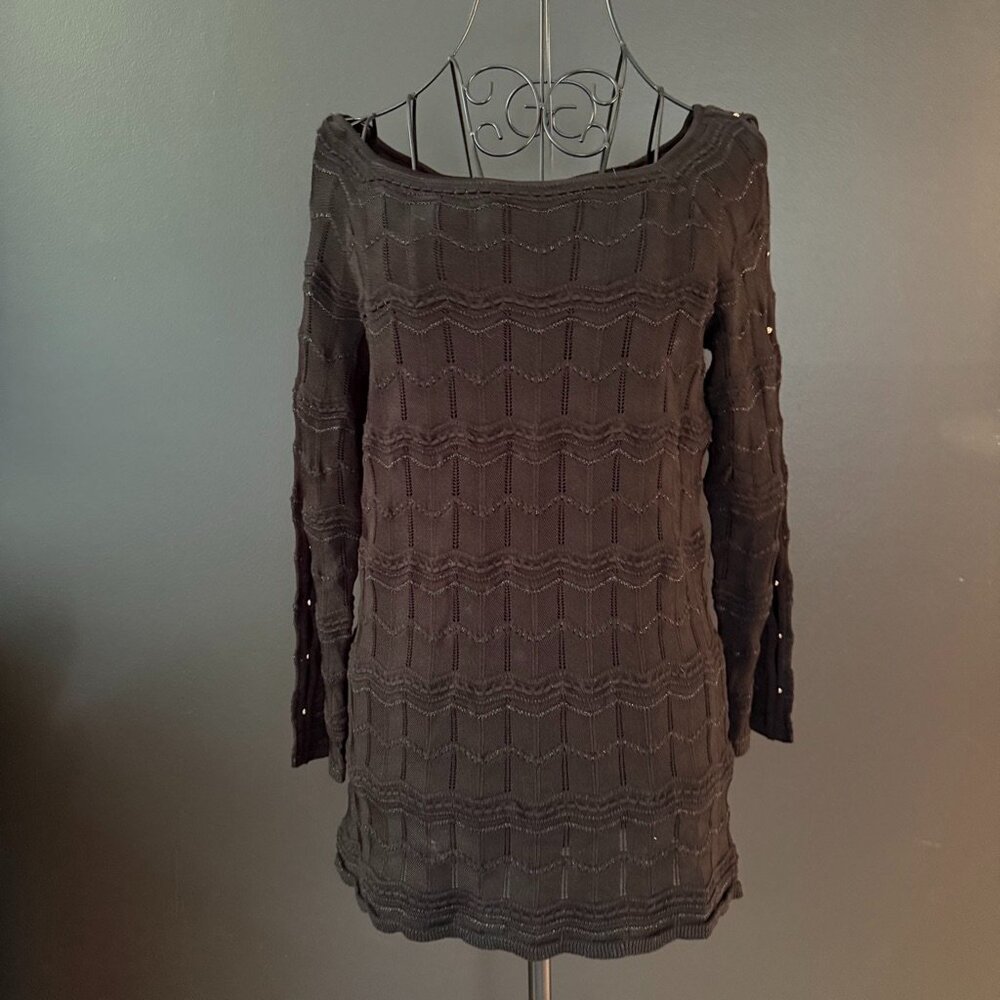 White House Black Market Black Knit Tunic